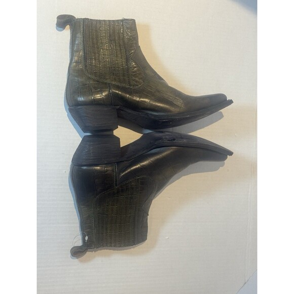 New FRYE SACHA CHELSEA Boots Green Leather Women's Size 9 B - Picture 5 of 11